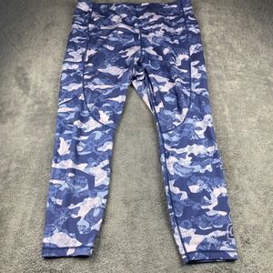 Reebok High Rise Legging Womens XXXL Camo Blue Pink